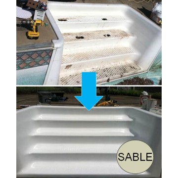 Kit Peinture Epoxy Piscine Rénovation Sable 4.25kg