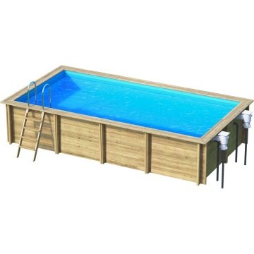 Piscine BOIS PRESTIGE RECTANGLE 6.53x3.53 1.46m