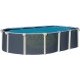 Piscine hors sol Gris Métal Prestige 5.2x3.95/1.32
