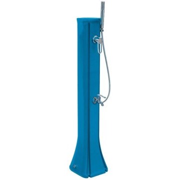 Douche Solaire PE Basse 23L Bleu + rince pied